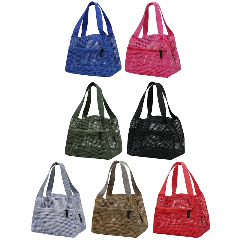 grand sac en filet à séchage rapide, sac fourre-tout léger, sac de rangement pour les essentiels de la plage et de la piscine pour les sorties en famille