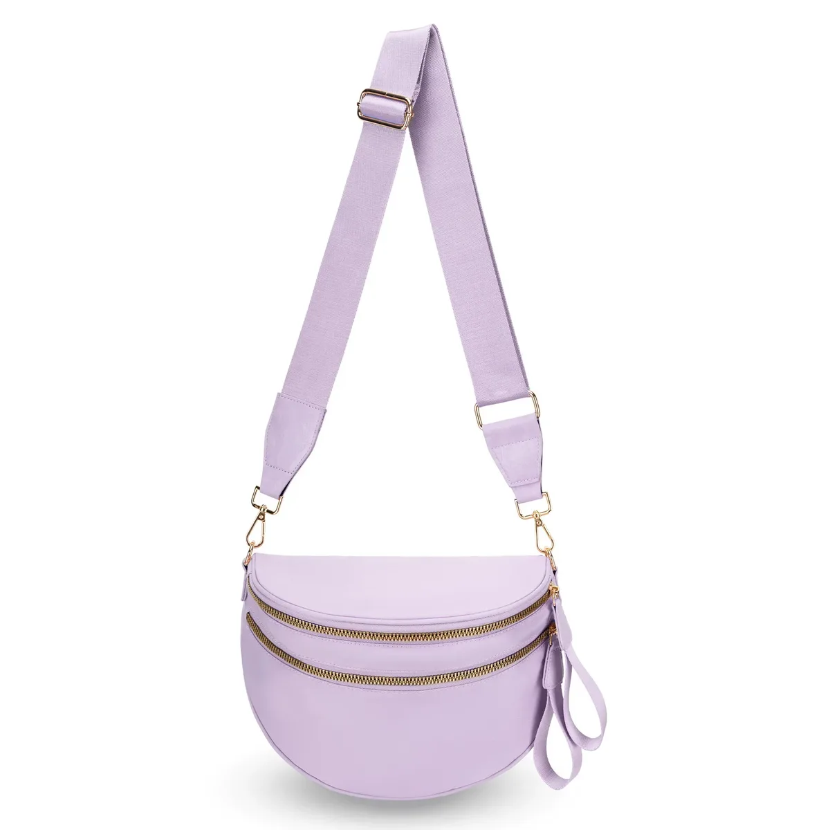 sac banane à carreaux pour femmes, sac banane décontracté, grande capacité, sangle réglable, sac à bandoulière simple pour maman, fourre-tout de voyage quotidien