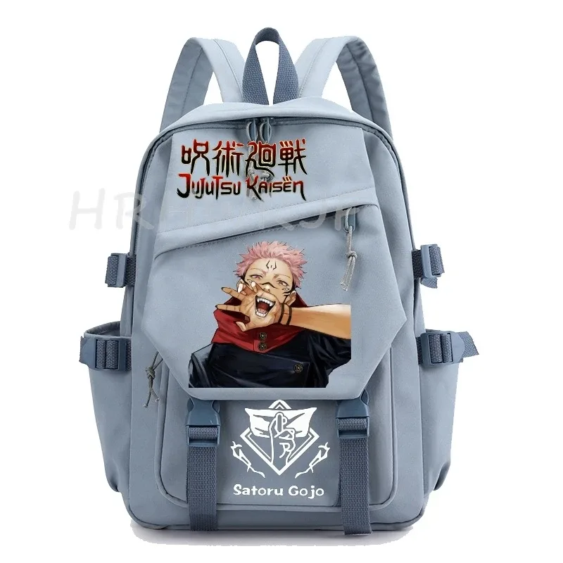 sac à dos anime jujutsu kaisen gojo satoru, grande capacité, pour ordinateur portable, école, voyage, pour femmes et hommes, mochilas décontractées
