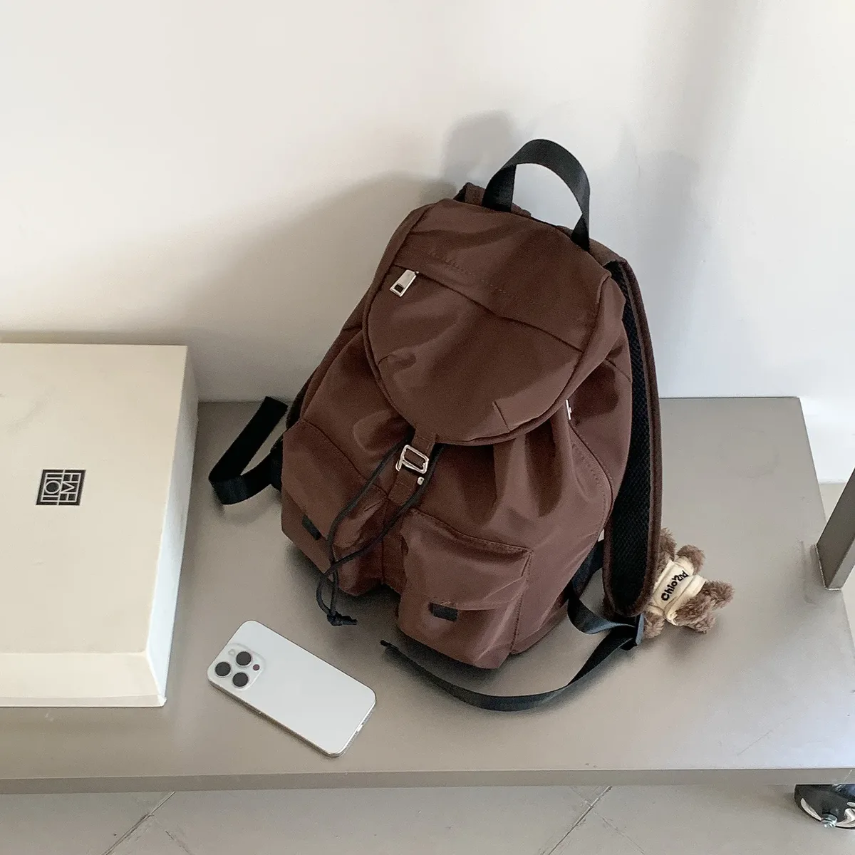 sac à dos en nylon printemps-été, grande capacité, léger, confortable, texture, sac de voyage, sac de banlieue, tendance, sac à dos pour ordinateur portable