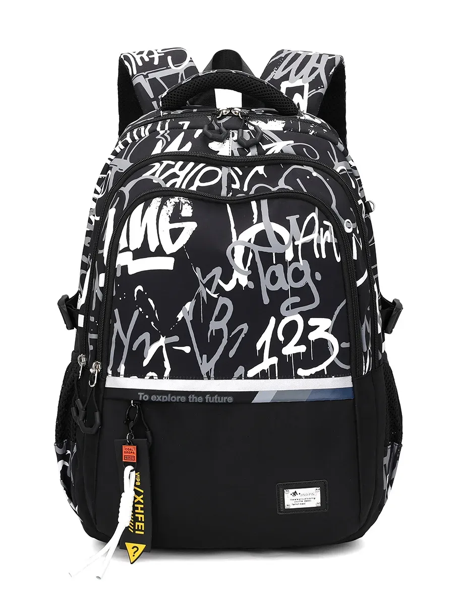 sacs à dos camouflage graffiti pour hommes, sacs d'école imperméables en oxford, sac pour ordinateur portable, sac à dos de voyage, cartable pour lycéen