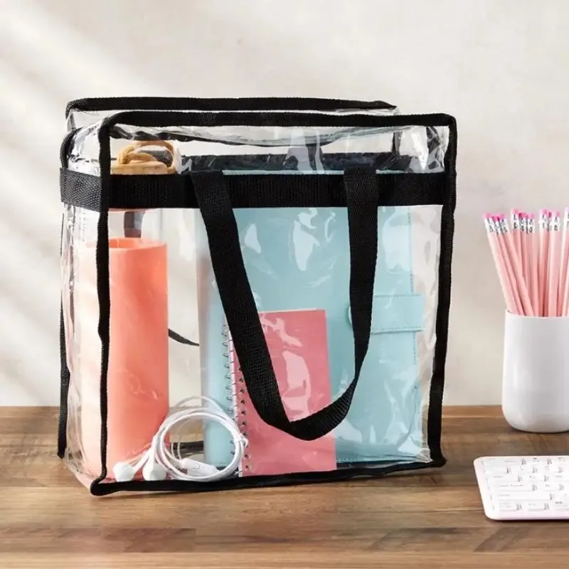 sac fourre-tout transparent imperméable pour femme, nouvelle mode, sac à main transparent, approuvé pour les stades, pour le sport, les voyages et la plage