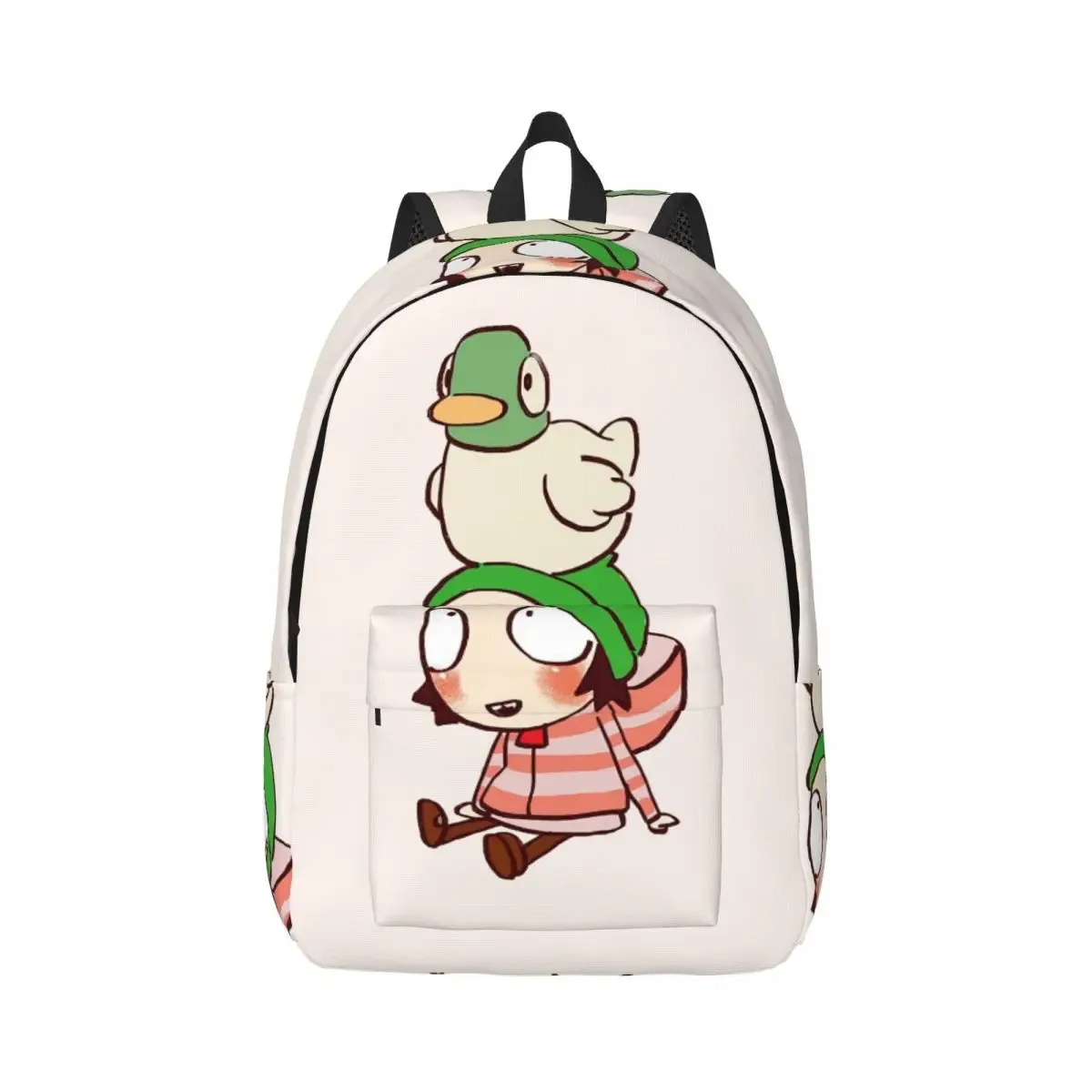 i draw sarah and duck sac à dos d'étudiant, sac d'école, sac à dos de randonnée, sac de voyage pour hommes et femmes, sac à dos à la mode, sacs à bandoulière