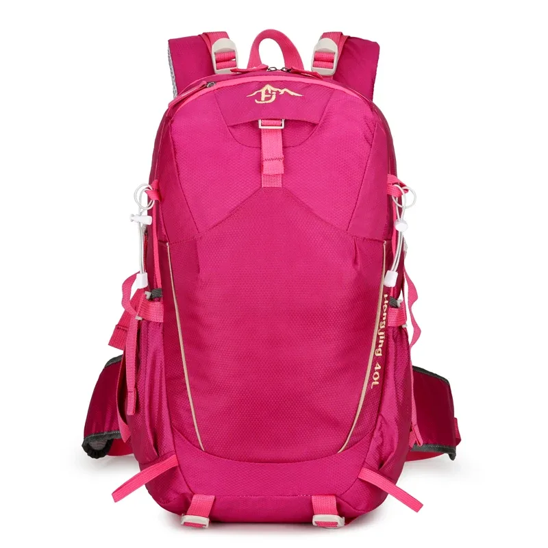 sac de randonnée en plein air 40l, grande capacité, nylon hydrofuge, options multicolores, sac à dos de voyage léger