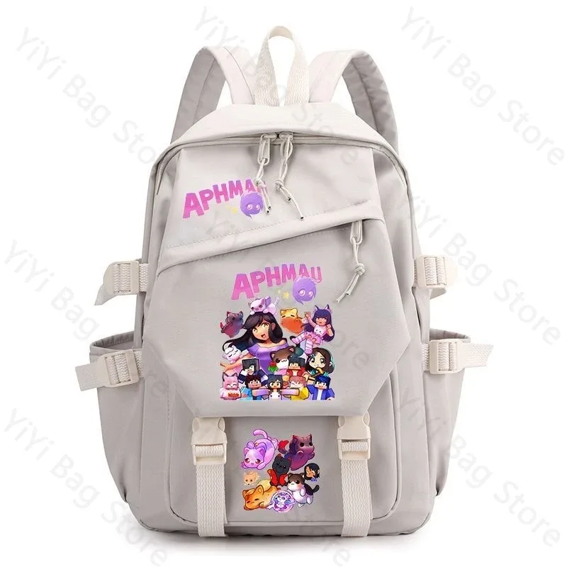 sac à dos aphmau, sac à dos d'école de grande capacité pour étudiants, sac à dos de voyage léger et durable en nylon pour garçons et filles