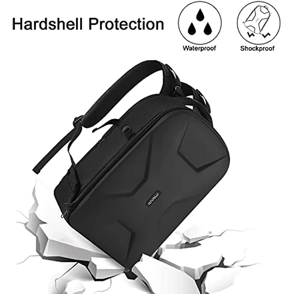 sac à dos étanche pour appareil photo reflex numérique, étui rigide, support de trépied, compartiment pour ordinateur portable, 15-16 pouces, il, nikon, sony