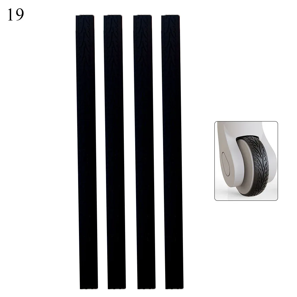4/8 pièces pièces de valise essieux bagages roues protecteur réduire l'usure des roues amortissement boîte de chariot roulette couverture bruit roues garde couverture