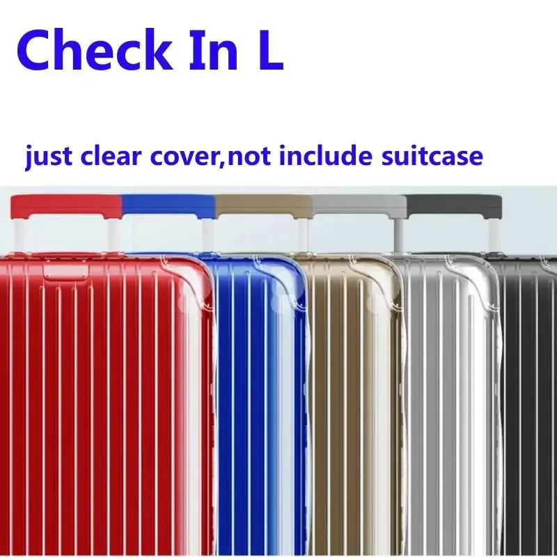 housse transparente pour rimowa essential avec fermeture éclair, protection de valise de haute qualité, housses de bagages personnalisées pour 20 "22" 26 "28" 30 "33"