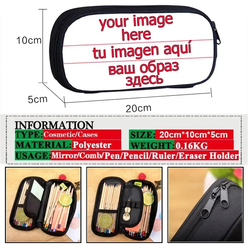 3 pièces/ensemble sacs à dos personnalisés adolescent garçons filles sacs à dos enfants cartable sac à déjeuner étui à crayons