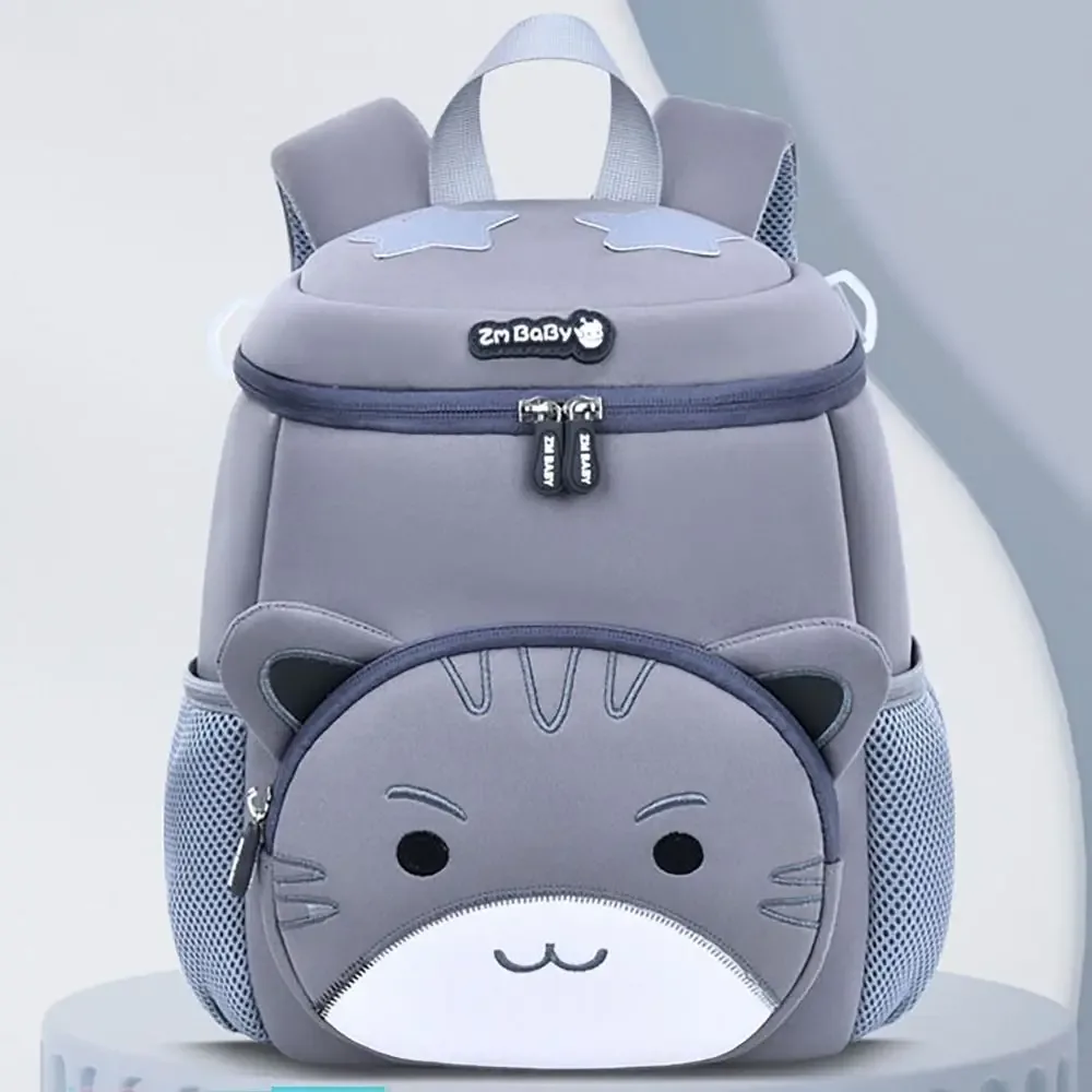 sac d'école portable de grande capacité, bandoulière réglable, sac de voyage durable, sacs à bandoulière à rayures réfléchissantes de dessin animé pour étudiant