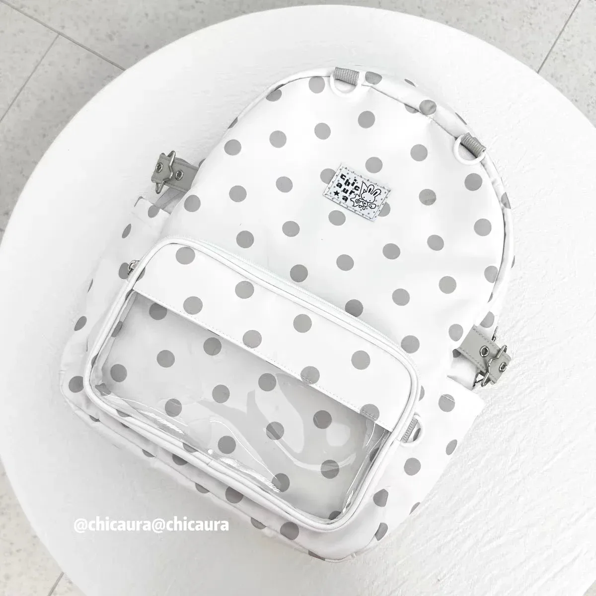nouveau sac à dos harajuku doux et mignon pour filles, sac à poupées ita bag, sac à dos polyvalent style ins, grande capacité, à pois