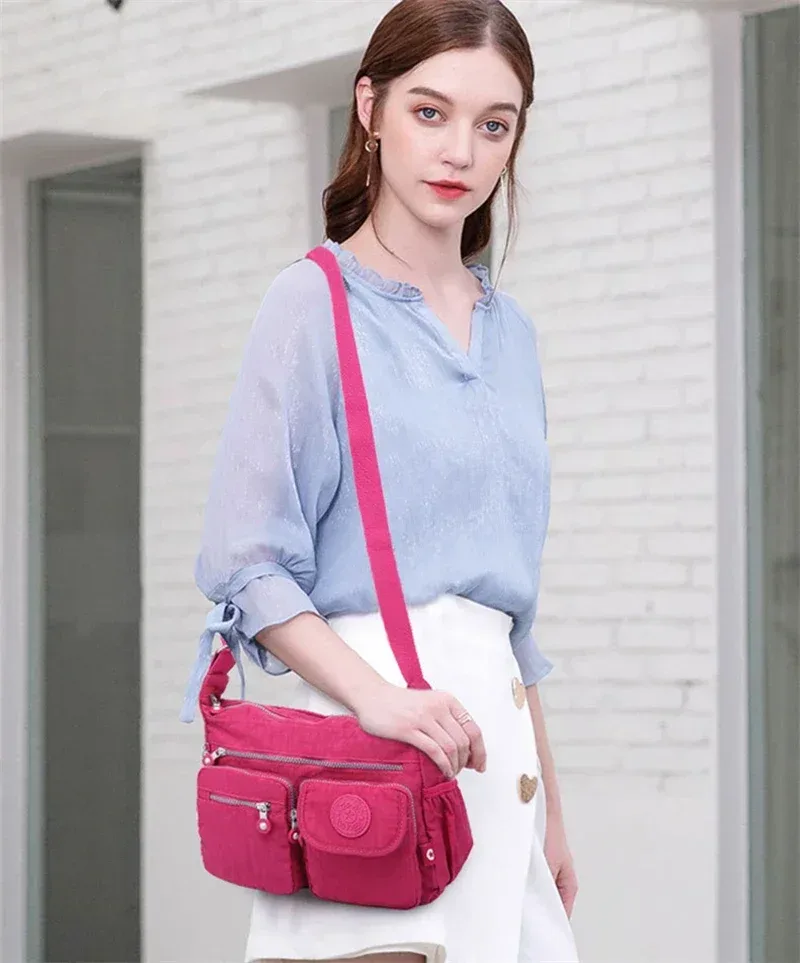 sac messager léger format a4, sac à bandoulière imperméable, sac unisexe grande capacité pour hommes et femmes