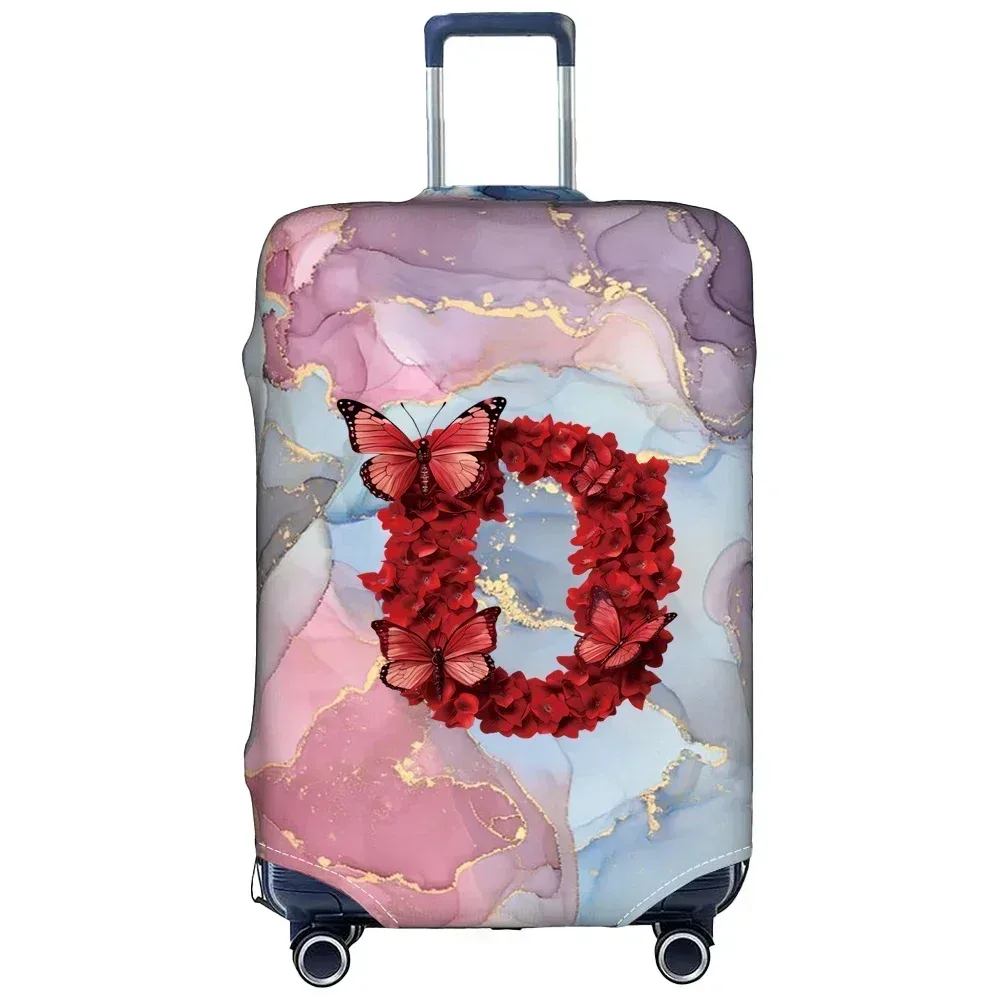 juste de bagage en tissu commandé, protecteur de valise, étui à bagages, étui de valise de for18-32 pouces, série rose rouge, évaluation de voyage