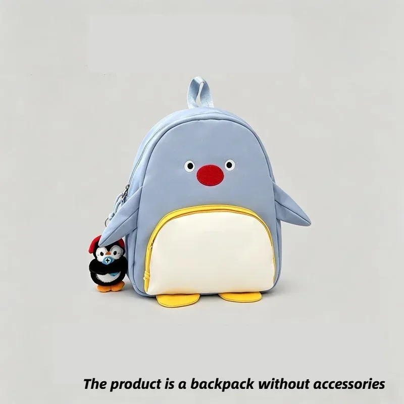 sac à dos mignon en forme de pingouin 3d pingu - sac à dos en nylon résistant à l'eau, sac léger pour ordinateur portable de 13 pouces, sac d'école kawaii pour femme