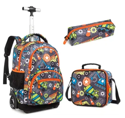 sac à dos à roulettes pour enfants, sac à dos pour filles, sac à roulettes pour garçons, sac à dos pour ordinateur portable, sacs à bagages roulants pour enfants