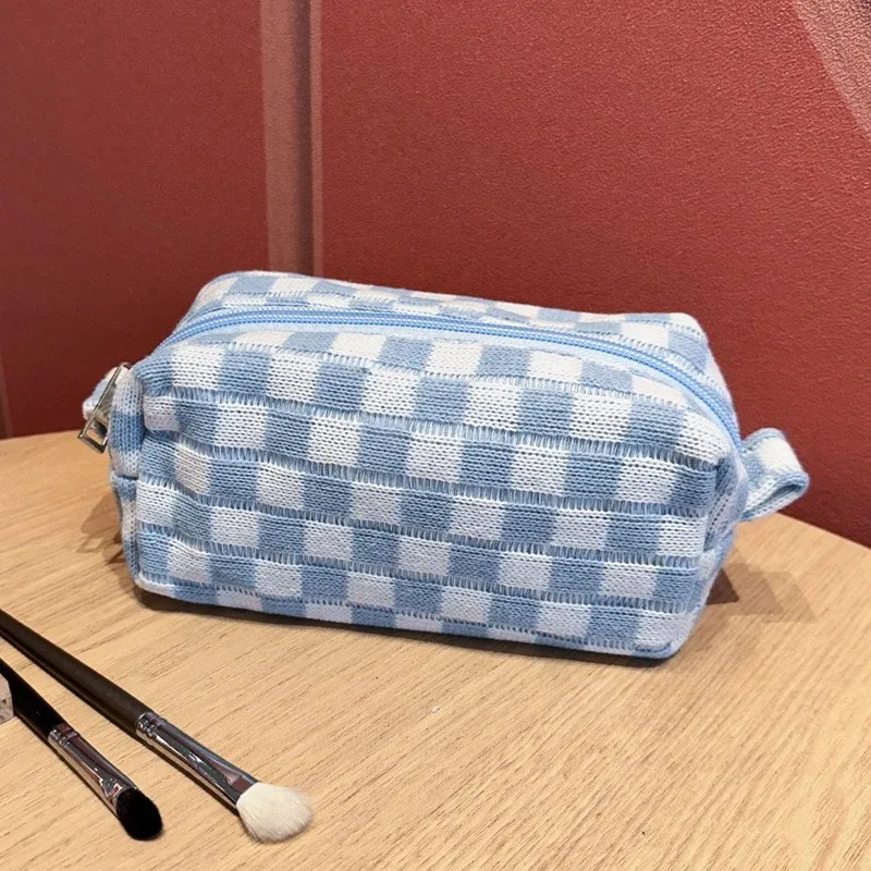 accessoires de voyage adaptés aux déplacements - sac de rangement à grande ouverture - trousse de maquillage pour femmes - trousse de toilette pour fournitures scolaires
