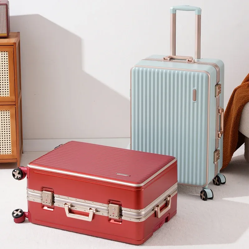 valise de voyage de haute qualité, nouvelle collection, 20 pouces, avec cadre en aluminium, en abs+pc épaissi,