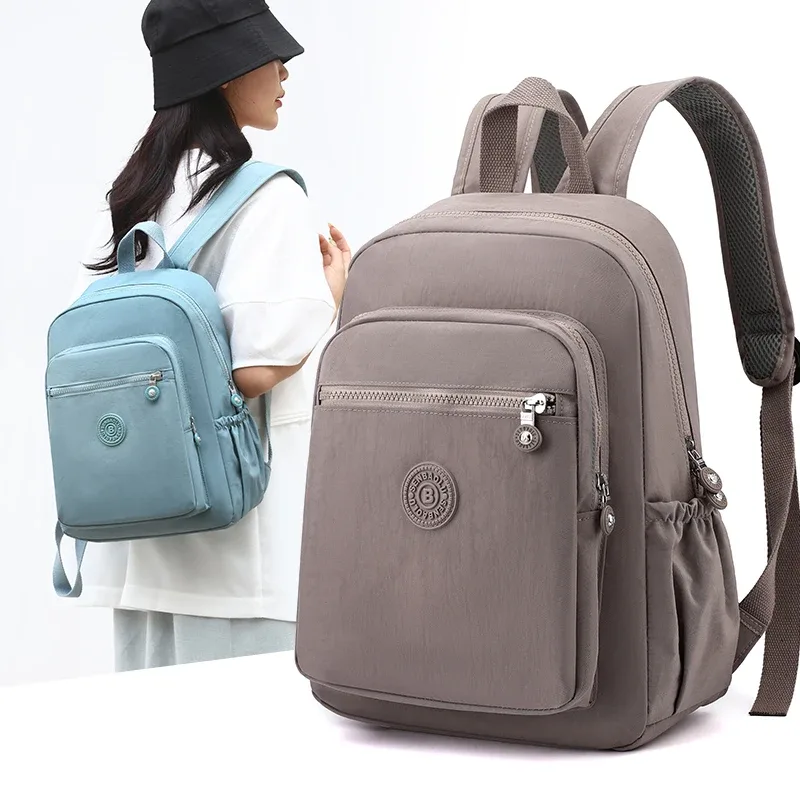 Sac à dos en tissu de haute qualité pour femmes, sac à dos décontracté pour femme, sac à dos de voyage pour filles, grande capacité, mode