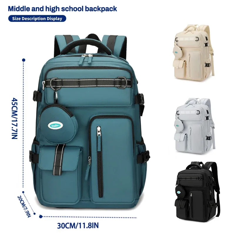 sac à dos de voyage, sac à dos de cabine approuvé pour les vols, sac à dos pour étudiants, sacoche pour ordinateur portable 15,6 pouces