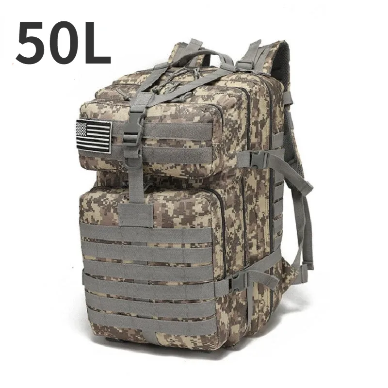 30L/50L 1000D Nylon sac à dos étanche sacs à dos en plein air tactique sport Camping randonnée Trekking pêche chasse sac
