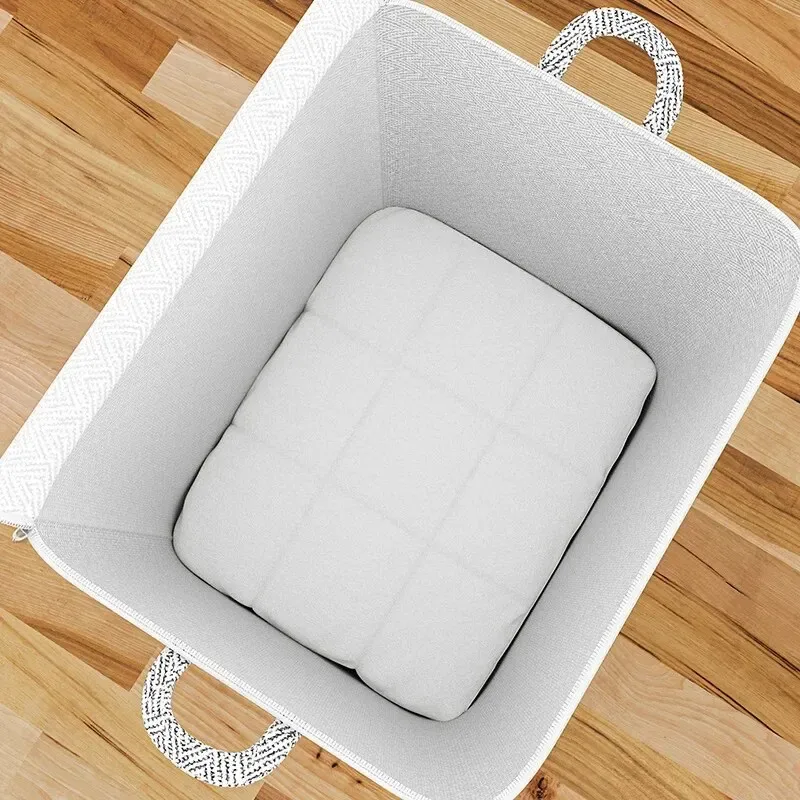sac de rangement domestique de grande capacité, en matériau non tissé, organisateur de placard, peut être utilisé pour les couettes, les vêtements, les jouets, 1 pièce