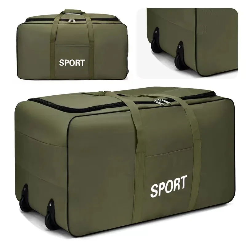 sacs à roulettes pliables avec roulettes, sac de rangement pour bagages, bagage à main de grande capacité, valise à roulettes extensible electrolux