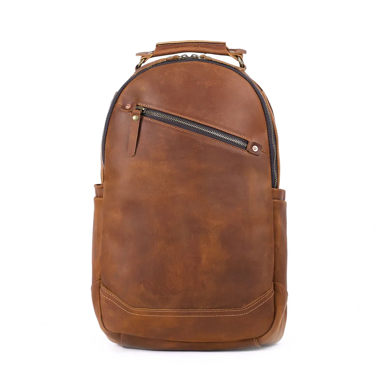 pndme – sac à dos vintage en cuir de vache crazy horse pour hommes, grande capacité, décontracté, design original, fait à la main, en cuir véritable, sac de voyage pour femmes