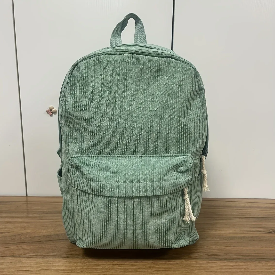 sac à dos en velours côtelé personnalisé pour femmes, broderie vintage, nom personnalisé, sac d'école pour adolescentes, sac de voyage pour étudiantes, grande capacité