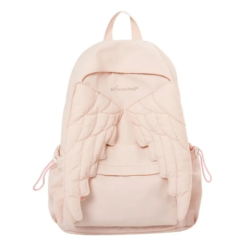 sac à dos en nylon uni style jk y2k, grande capacité, léger, pour étudiants, idéal comme cadeau