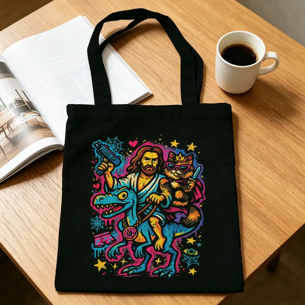 sac cabas réutilisable en toile dungeon crawler carl, style y2k, sac à bandoulière femme