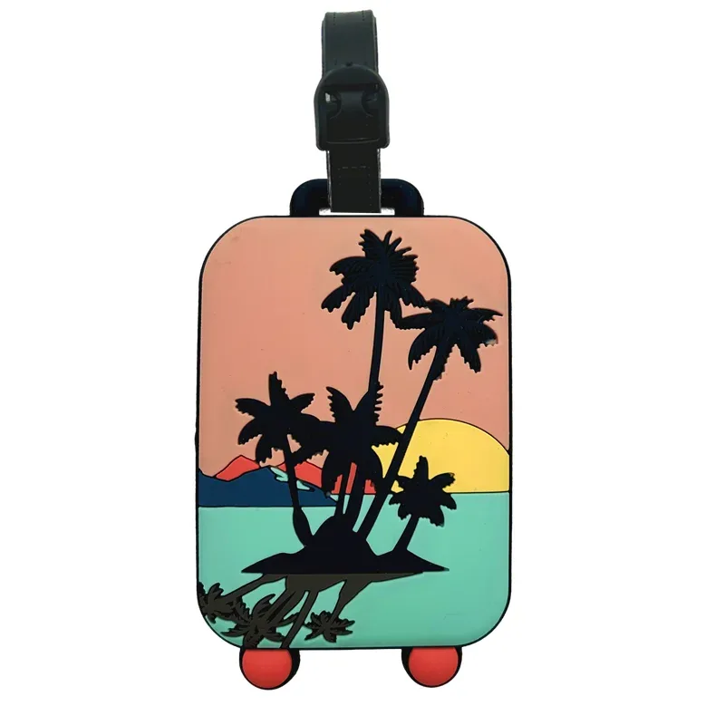 accessoires de voyage tendance, animaux mignons, étiquettes de bagages, sacs de voyage en silicone, accessoires d'identification, porte-bagages, cartes d'embarquement, porte-objets
