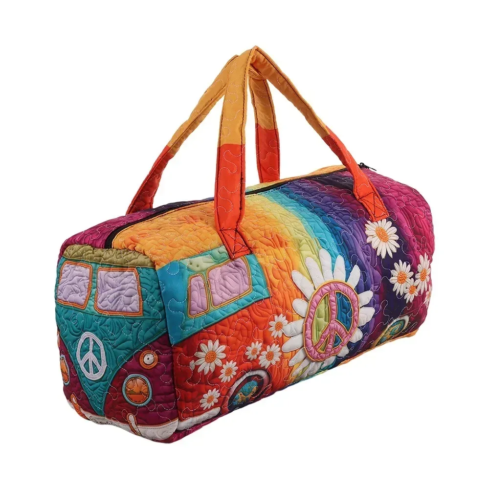 sac de voyage matelassé à sangle réglable, sac fourre-tout matelassé 3d, sac à main pour courtes distances, sac de voyage grande capacité