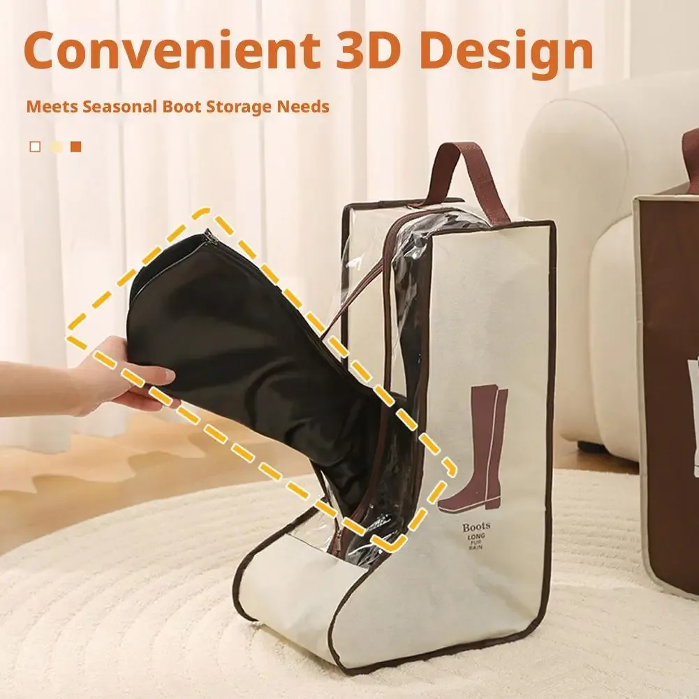 sac de rangement imperméable pour bottes hautes, housse de protection anti-humidité et anti-poussière, pochette de voyage portable pour chaussures