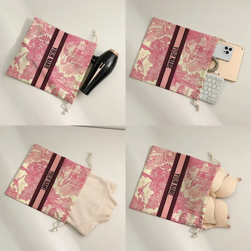 sac de rangement personnalisé pour femmes, sac à bandoulière de grande capacité, fourre-tout imprimé à la mode, sac de rangement de nom personnalisé, sac de luxe