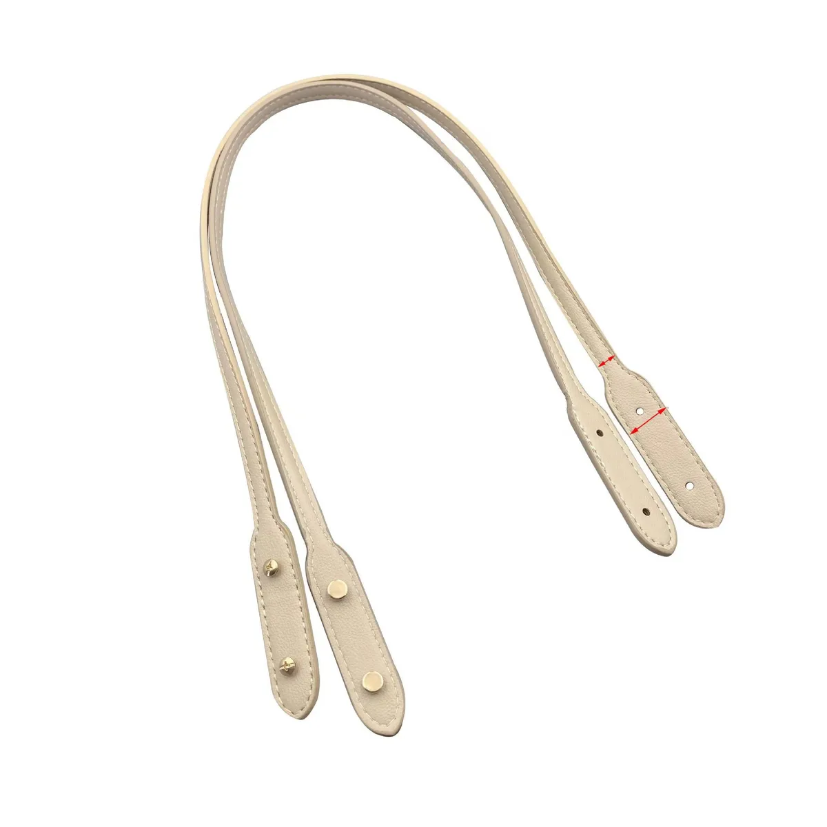 2 sangles de remplacement réglables en pu pour sacs à bandoulière, double couche, avec accessoires à vis, outils de bricolage faits main