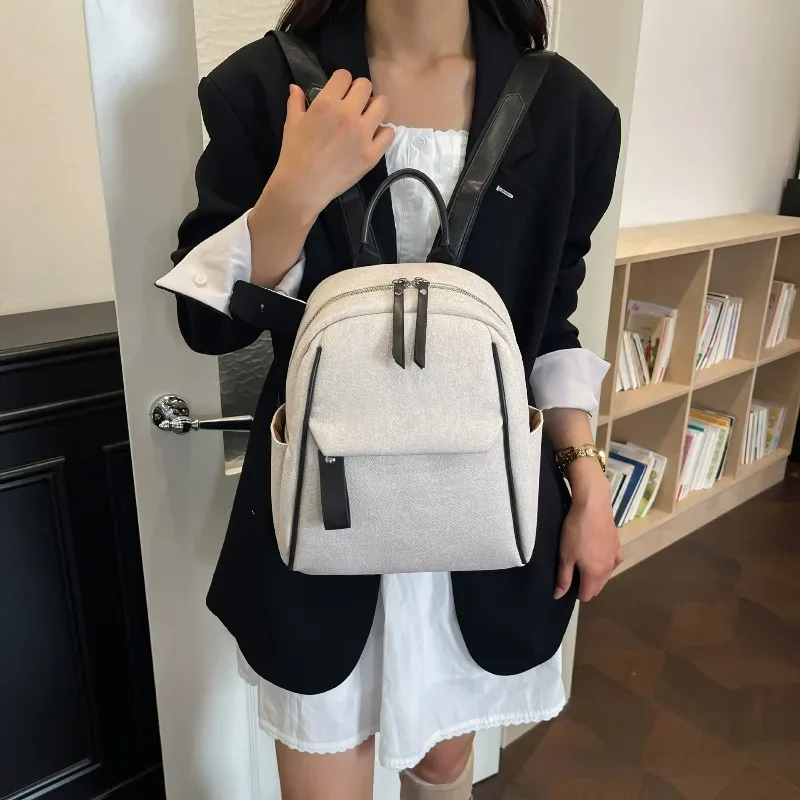 nouveau sac à dos étudiant grande capacité pour cours, sac de transport simple et tendance, sac à dos étudiant polyvalent et léger, unisexe