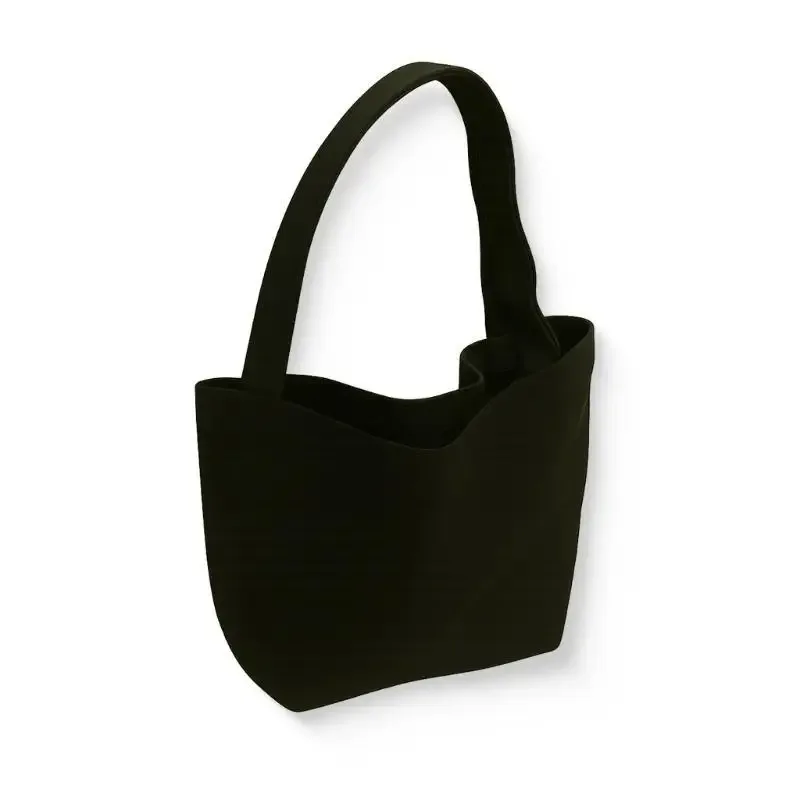 sac fourre-tout coréen en toile, simple, couleur unie, sacs de shopping, petits sacs pour le shopping quotidien, voyage, sac à main pliable, pochette de transport