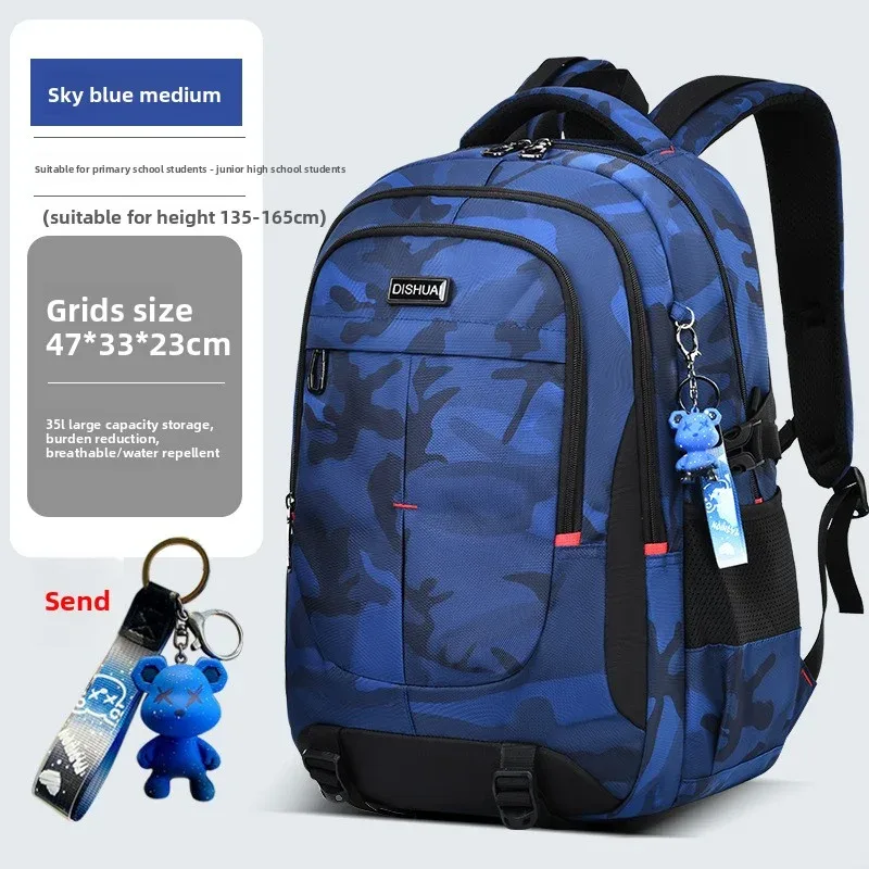 nouveau sac à dos de voyage camouflage 2025 pour hommes, 2 tailles, sac à dos grande capacité pour étudiants et garçons