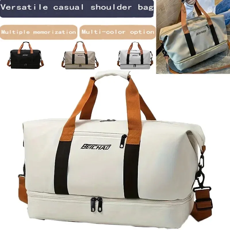 sac de voyage d'affaires courte distance 2026 grande capacité, sac de rangement étanche, sac de sport et de fitness portable pour homme