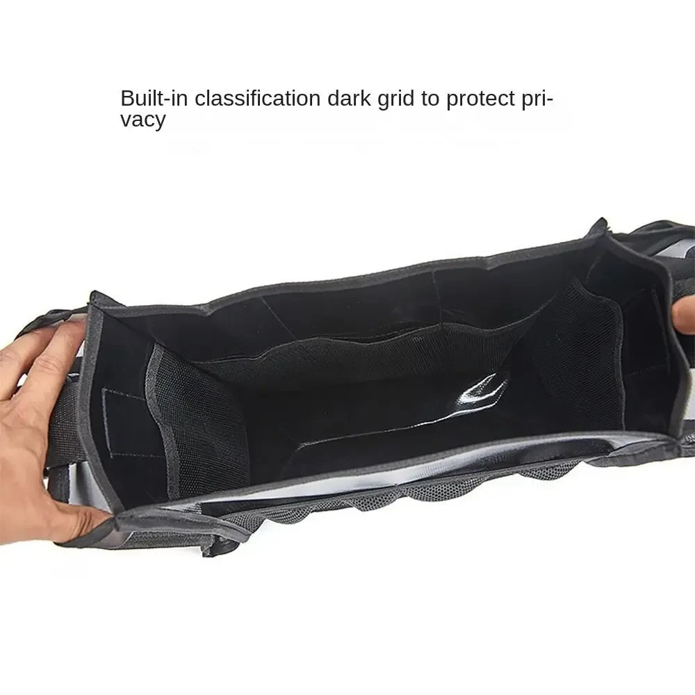 sac de rangement pour pinceaux cosmétiques grande capacité, multifonction, résistant à l'usure, sac de coiffeur, couleur noire, sac de barbier portable décontracté