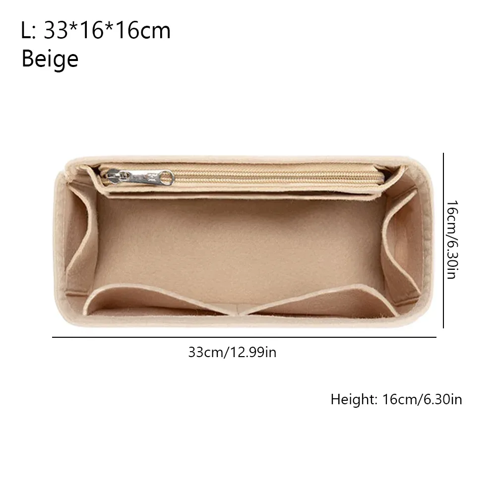 sac à main en feutre simple, sac d'insertion, support de sac, sac interne multi-poches, sac portable de grande capacité, organisateur pour puzzle loewe