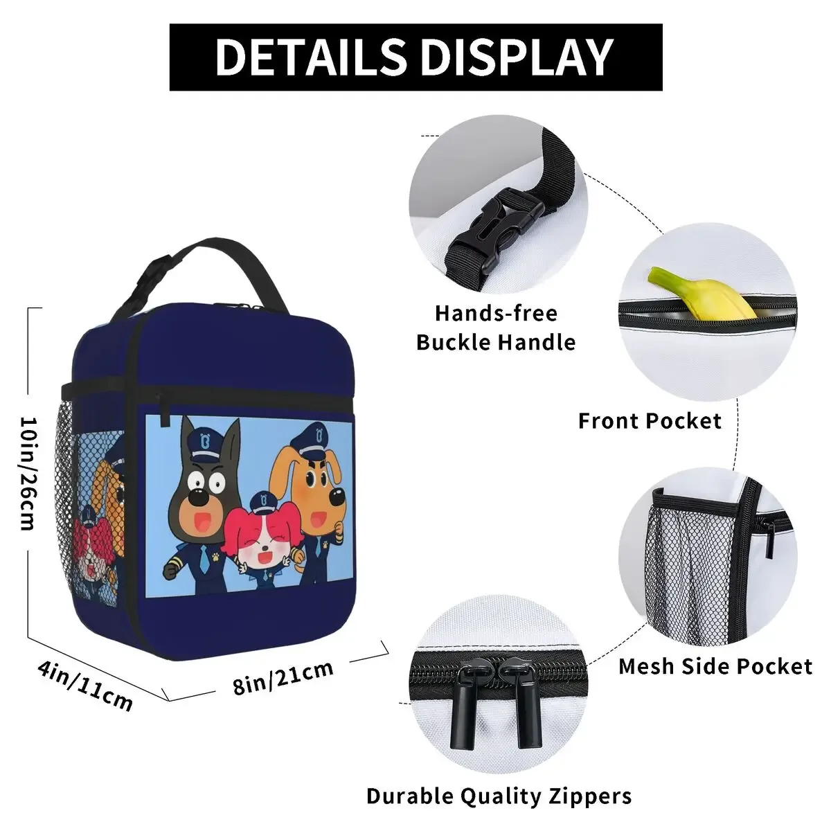 sheriff labrador cartable pour enfants, sacs à dos pour garçons et filles, sac à dos pour enfants, sac à lunch, sac à stylos, ensemble de 3 pièces