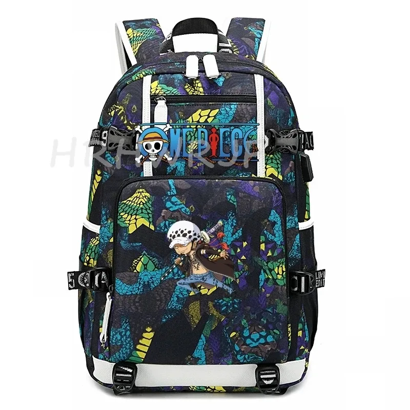 sac à dos one piece monkey d luffy pour ordinateur portable, pour adolescents, garçons et filles, léger, pour collège, lycée, grands sacs d'école pour étudiants