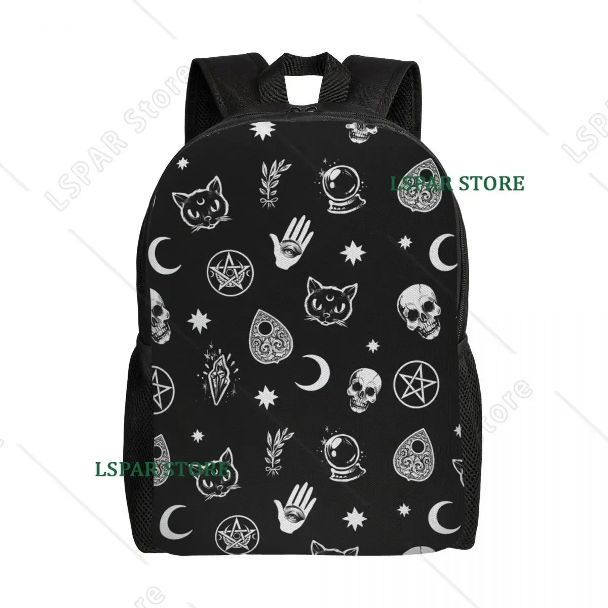 sacs à dos personnalisés raven rage pour étudiants, sacs à livres pour collège et université, adaptés aux ordinateurs portables de 15 pouces, sacs gothiques effrayants avec motif de corbeau pour halloween