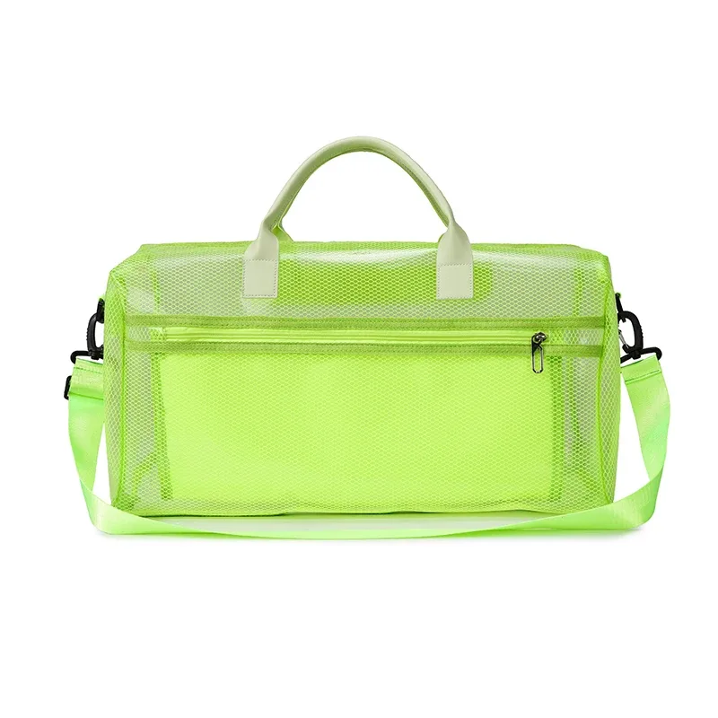 sac de rangement pour équipement de natation avec séparation sec/humide, sac élégant pour sources chaudes et fitness, sac de plage transparent et durable pour étudiants