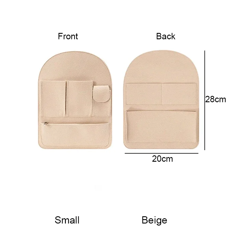 doublure intérieure en feutre, espace de rangement extensible, accessoires de mise à niveau pour sac à dos mcm, sac d'école de voyage, organisateur, poche de doublure de tri