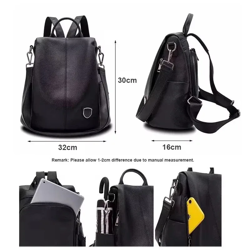sac à dos en cuir véritable pour femme, cuir de vachette, sac à dos, collègue, filles, étudiant, sac d'école, sac à dos de voyage pour femme, sacs initiés