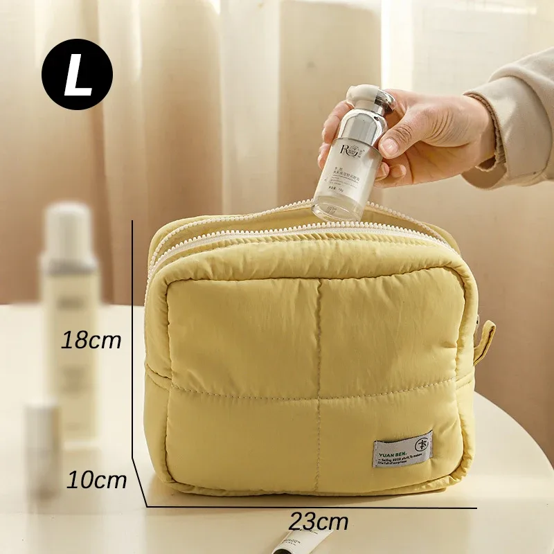 sac à cosmétiques imperméable en nylon indispensable pour les voyages, sac de rangement polyvalent, trousse de toilette et sac de rangement pour bagages