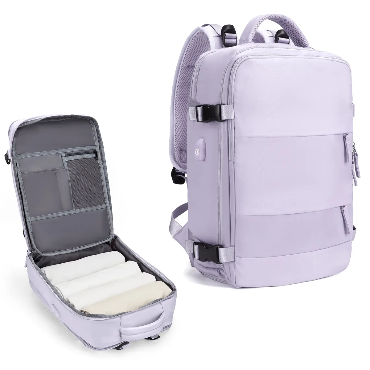 grand sac à dos de voyage pour hommes, sac à dos étanche pour ordinateur portable approuvé par le vol de la compagnie aérienne, sac à dos de transport antivol, sac à dos de randonnée