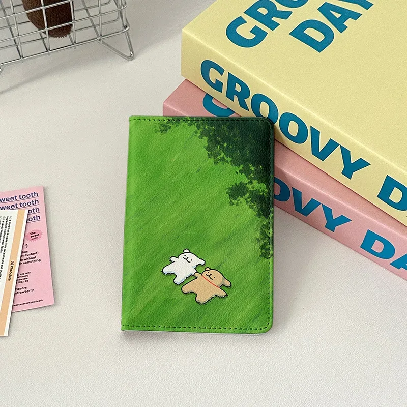 couverture de passeport pour chien graffiti, porte-passeport pour femmes, accessoires de voyage, stockage de billets d'identité portables, carte bancaire, portefeuille pour passeport, nouvelle collection